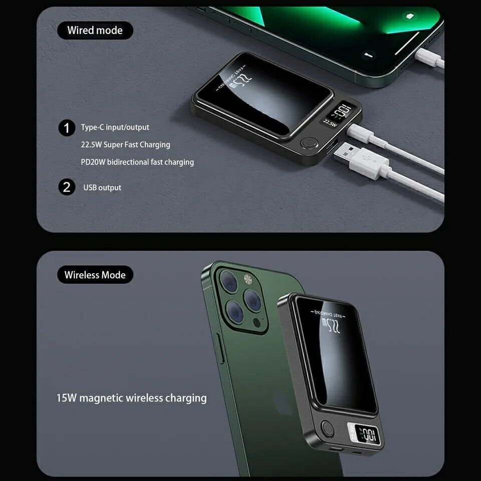 OptiCharge Magnetic Wireless Power Bank 12000mAh
