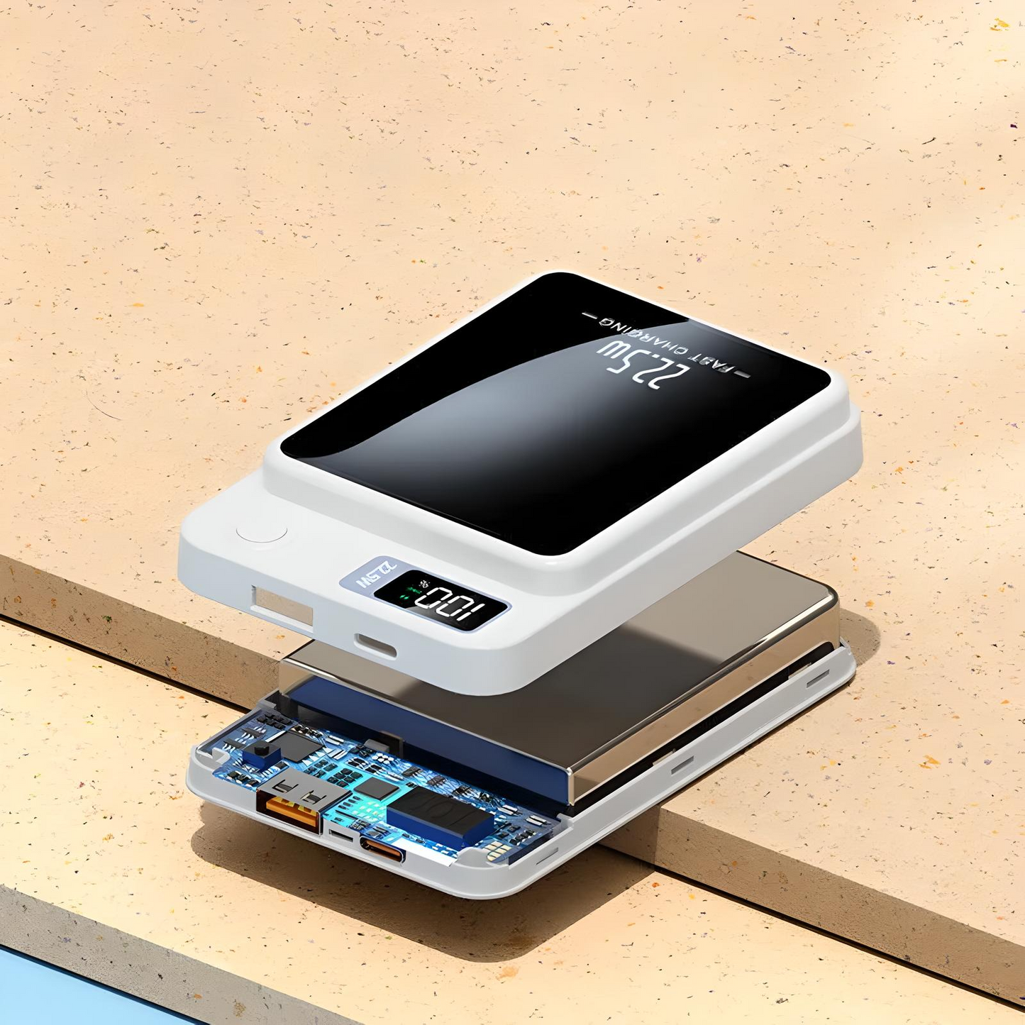 OptiCharge Magnetic Wireless Power Bank 12000mAh