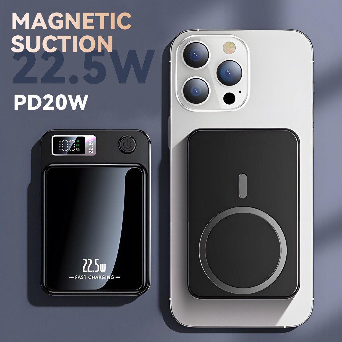 OptiCharge Magnetic Wireless Power Bank 12000mAh